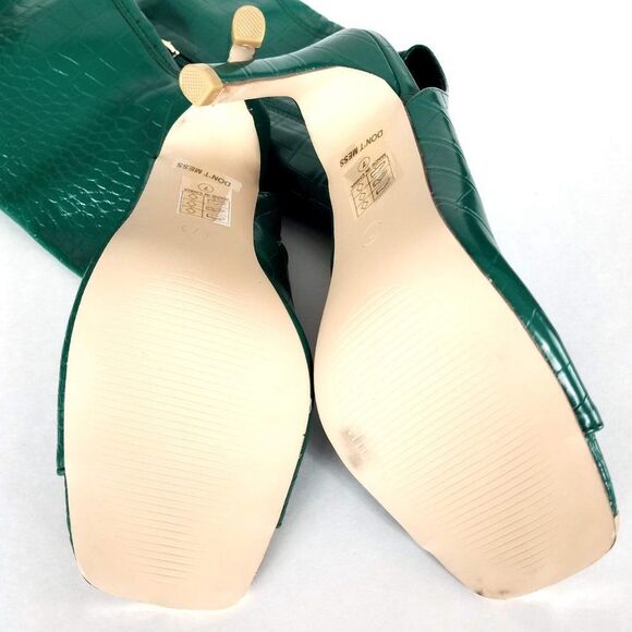 Fashion Nova Green Over the Knee Boots - Picture 6 of 8